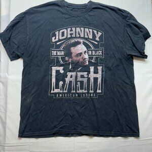 Johnny Cash The Man In Black American Legend T-Shirt Men's Big Large Black